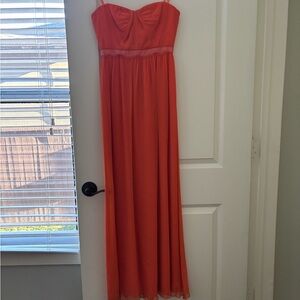 BCBGMaxAzria Strapless Coral Dress